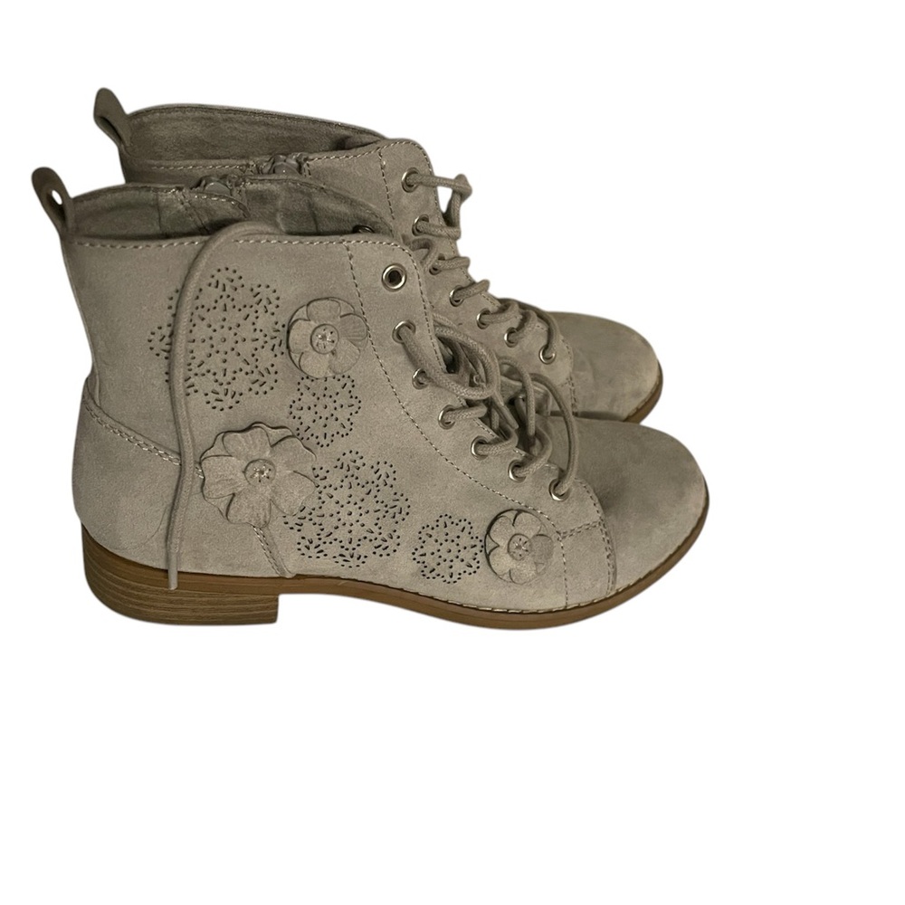 Women's Floral Lace-Up Ankle Boots
